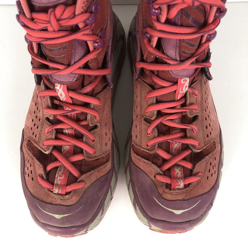 Hoka One One Women's Pink Plum Trail Running Boots - Picture 6 of 13